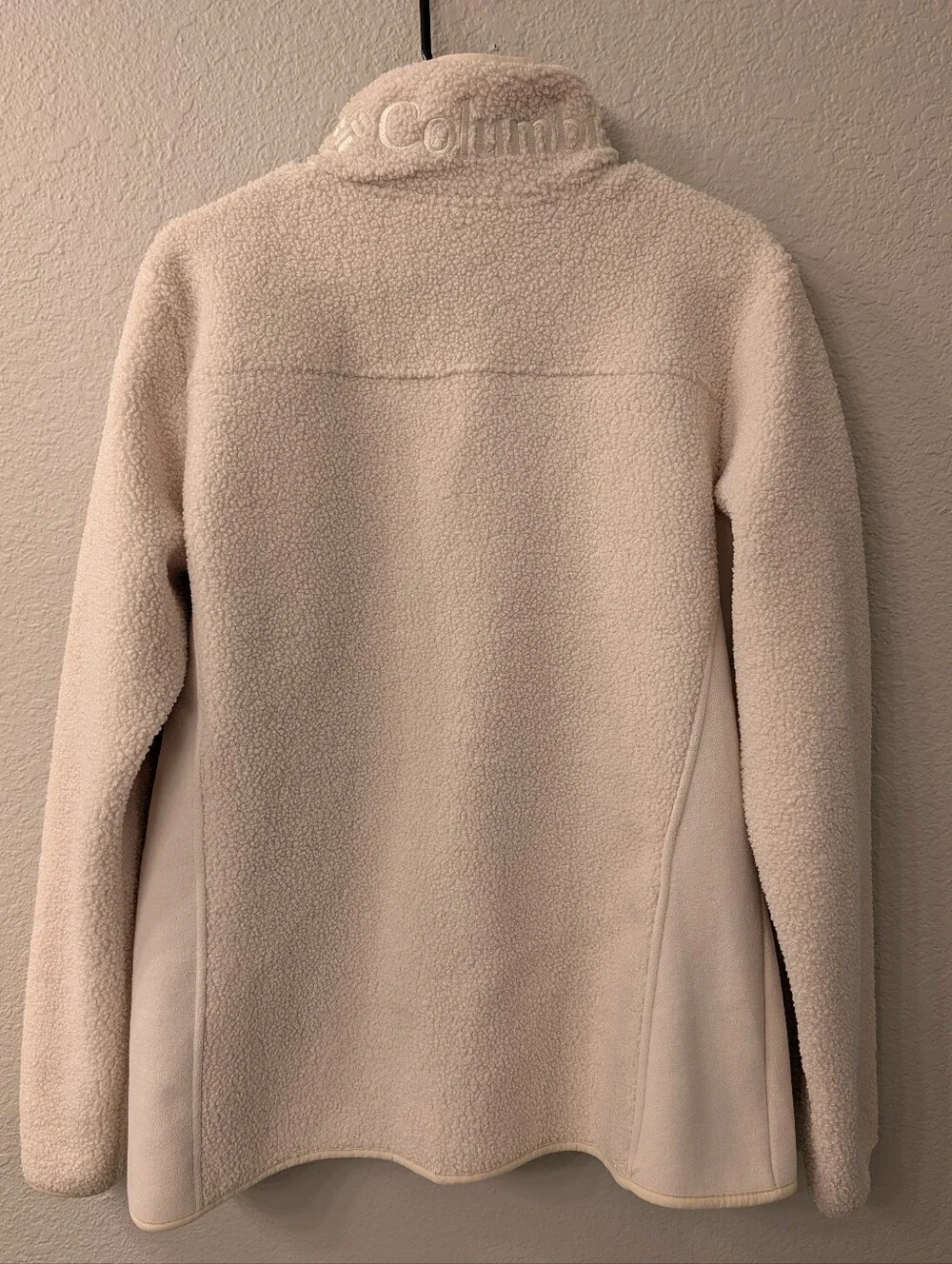 Columbia Faux Sherpa Fleece Full Zip Jacket Size XL